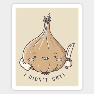 I Didn't Cry Onion Violence by Tobe Fonseca Sticker